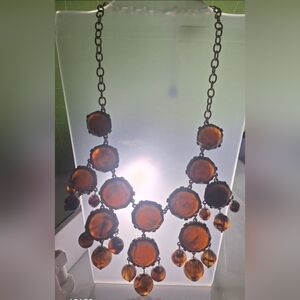 Liz Claiborne Brown Statement Necklace